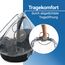 Zamboo Premium Regenschutz Babyschale mit großem Reißverschluss Fenster (z.B. passend für Maxi-Cosi, Cybex, Römer), Universal Regenverdeck für idealen Schutz und schnellen Kontakt - Transparent
