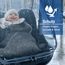 Zamboo Premium Regenschutz Babyschale mit großem Reißverschluss Fenster (z.B. passend für Maxi-Cosi, Cybex, Römer), Universal Regenverdeck für idealen Schutz und schnellen Kontakt - Transparent