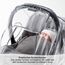 Universal Komfort Regenschutz für Babyschale (z.B. Maxi-Cosi/Cybex/Römer) - gute Luftzirkulation, verschließbares Kontakt-Fenster, Eingriffsöffnung für Tragegriff, PVC-frei