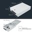 HMF 141-07 Abschließbare Dokumentenkassette | 37,5 x 26,5 x 8 cm | DIN A4 | Lichtgrau