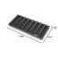 HMF 2701-02 Euro-Münzzählbrett abgeschrägt, 34,0 x 15,0 x 3,0 cm, schwarz