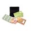 ASVP Shop Geldkoffer zum Geburtstag oder als Verpackung für Gutscheine - Mini Aktenkoffer aus Aluminium mit Schnappverschluss als Hochzeitsgeschenk und Grußkarte - Ideal als Geschenk(Silver)
