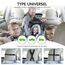 Vinabo Baby-Autospiegel, Bruchsicherer Babyspiegel, um 360° Verstellbarer Autospiegel, Baby-Rücksitzspiege - Geeignet für Allerlei Kopfstützen (Packung mit 2)