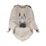 LÄSSIG Baby Strickdecke für Autositz Autositzdecke Einschlagdecke Babyschale 100% Bio-Baumwolle GOTS taupe