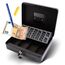 Olympia 6031 CB 770 Plus Geldkassette | Geldkasse abschließbar mit Schlüssel | Handkasse mit Münzzählbrett | Kasse für Bargeld | Geld Kassette aus Stahl | Inkl. GENIE Falschgeldprüfer