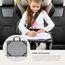 Reer Malunterlage für unterwegs TravelKid Play, leicht und stabil, praktische Taschen, wasserabweisend, schmutzabweisend, grau (Packung mit 2)
