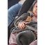 LÄSSIG Baby Strickdecke für Autositz Autositzdecke Einschlagdecke Babyschale 100% Bio-Baumwolle GOTS anthracite