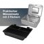 Westcott Geldkassette abschließbar (20 cm) Silber | Abschließbare Box aus Stahlblech mit 2 Schlüsseln | Herausnehmbare Einlage für Münzen mit 3 Fächern | E-51001 SILVER
