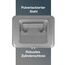 Westcott Geldkassette abschließbar (kompakt, 15 cm) Silber | Abschließbare Box aus Stahlblech mit 2 Schlüsseln | Herausnehmbare Einlage für Münzen mit 6 Fächern | E-51000 SILVER