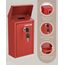 Uniclife Schlüsselbox für außen, rote Metall-Spendenbox Sammelbox mit Schlüsselschloss, sichere Vorschlagsbox, Wandmontierter Briefkasten mit oberem Schlitz, Stahl-Cash-Drop-Box für Home Office und