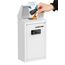 Uniclife Metall Briefkasten für Außenbereich mit Zahlenschloss, sichere Spenden und Sammlungsbox mit Oberschlitz, Stahl Wandmontage Geldbox für Büro, Geschäfte und Zuhause