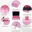 Geldkassette abschließbar mit Schlüssel,Geldkassette mit Münzzählbrett, Kleine tragbare Kasse für Haus, Büro und Veranstaltungen, 30 * 24 * 9cm Pink