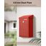 Uniclife Schlüsselbox für außen, rote Metall-Spendenbox Sammelbox mit Schlüsselschloss, sichere Vorschlagsbox, Wandmontierter Briefkasten mit oberem Schlitz, Stahl-Cash-Drop-Box für Home Office und