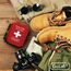 GoLab Erste Hilfe Set Outdoor für Wandern, Reisen und Fahrrad nach DIN 13167 - First Aid Kit mit Signalpfeife und Beatmungsmaske - Made in Germany - Notfall Ausrüstung - Reiseapotheke