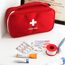 Medikament Tasche, 3 Stück Wasserdichte Medizin Aufbewahrungstasche Medikamententasche Leer Erste Hilfe Tasche Große Kapazität Medizinische Notfalltasche für Home, Office, Reisen(Rot)