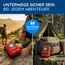 FLEXEO Erste Hilfe Set “Traveller” | 50-teilig | Inkl. Brandgel, Augenspülung, Fingerschiene | im Hardcase mit Karabinern | Ideal für Outdoor, Reisen, Fahrrad & Sport