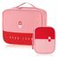 Fentar Medikamententasche Reiseapotheke Tasche 2stk, Große Kapazität wasserdichte Notfalltasche Leer Erste Hilfe Medizin Aufbewahrungstasche Tragbar Medikament Tasche für Reisen Home Büro (Rosa)