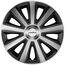Goodyear Auto Radzierblenden Radkappen Radblenden „Memphis Carbon“, 4er Set, 40,64 cm (16 Zoll), Schwarz/Silber