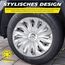 Michelin Radkappen MX-MS 14 Zoll Universal Radzierblenden 4er Set Fürs Auto ABS Kunststoff | Silber mit Chromring