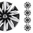 Satz Sparco Radzierblenden Lazio 16-Zoll Schwarz/Silber