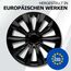 Radkappen 16 Zoll schwarz für Stahlfelgen - Deltanos Radzierblenden in 13-16 Zoll schwarz und Silber