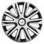 MICHELIN Radkappe MX-ABS 15 Zoll Universal Radzierblende 4er Set Fürs Auto ABS Kunststoff, Schwarz/Silber