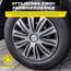 MICHELIN Radkappe MX-ABS 15 Zoll Universal Radzierblende 4er Set Fürs Auto ABS Kunststoff, Schwarz/Silber