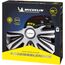 MICHELIN Radkappe MX-ABS 16 Zoll Universal Radzierblende 4er Set Fürs Auto ABS Kunststoff | Schwarz/Silber