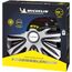 MICHELIN Radkappe MX-ABS 15 Zoll Universal Radzierblende 4er Set Fürs Auto ABS Kunststoff, Schwarz/Silber