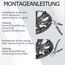 Radkappen 16 Zoll - schwarz Radzierblenden 4er-Set von 13-16 Zoll - Stormer Radblenden für die meisten Automarken und Stahlfelgen - Zierkappen in Schwarz oder Silber - Felgenabdeckung