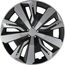 Premiere 2025 !!! 15 Zoll 15" RKK18 ABi-Line (Silber-schwarz) PKW Radkappen/Radzierblenden 4 Stück