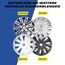 MICHELIN MX-LBS Radkappen 15 Zoll Universal 4er Set ABS Schwarz/Silber