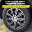 Michelin Radkappen MX-LBS 13 Zoll Universal Radzierblenden 4er Set Fürs Auto ABS Kunststoff | Schwarz/Silber