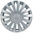 Albrecht 15 Zoll Radkappen Silber für Stahlfelgen - Wind Radzierblenden aus hochwertigem Kunststoff - Langlebige Radblenden in originaler Albrecht Verpackung - Made in EU