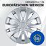 Radkappen 15 Zoll - Silber Radzierblenden 4er-Set von 13-16 Zoll - Stormer Radblenden für Stahlfelgen - Zierkappen in Schwarz oder Silber - Felgenabdeckung für Autofelgen