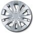 Radkappen 15 Zoll - Silber Radzierblenden 4er-Set von 13-16 Zoll - Stormer Radblenden für Stahlfelgen - Zierkappen in Schwarz oder Silber - Felgenabdeckung für Autofelgen