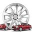 Walser Premium Radkappen Drifter, 4er Set Radkappen Auszeichnung Sehr Gut*, Radzierblenden 16 Zoll, Radblenden für Alufelgen Stahlfelgen, Auto Radzierblende Silber - Made in Europe