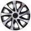 Nrm Draco CS Radzierblende, 13 Zoll, schwarz/silber, 4er Set