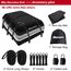Marretoo 21 Kubikfuß Auto Dachbox Faltbare Wasserdicht Dachtasche Gepäckbox Tasche Aufbewahrungsbox mit a Antirutschmatte, für Fahrzeuge mit/ohne Gepäckträger Gepäcktransport, Vans, SUVs, Black