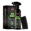 BassMotor Kunststoff- und Reifenpolitur für Auto, Motorrad, altes Gummi. Bringt Glanz zurück, für innen/außen. Dark Shadow 500ml + Premium Schwamm.