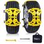 CCLIFE Schneeketten 6 Stück Universal Reifenketten für Reifenbreite 175-275 mm für meisten PKW LKW SUV