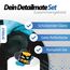 detailmate Reifen- und Kunststoffpflege Bundle Basis | Soft99 Tire Black Wax 170g + 2X Applikatorpad + 1x Mikrofaser Poliertuch 550GSM | Reifenwachs mit Färbungseffekt