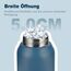 UZSPACE Thermosflasche Kinder 700ml, Isolierte Edelstahl Trinkflasche mit 1-Klick-Öffnung, 100% Auslaufsicher, Sport Wasserflasche für Schule Fitness Gym Outdoor, Ozeanblau