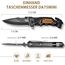 NedFoss DA75 MINI Rettungsmesser, 7.5CM Klappmesser mit Gurtschneider & Glasbrecher, Taschenmesser mit Liner Lock &Kugellager, Einhandmesser für Auto, Outdoor Messer Survival mit Clip in Geschenk-Box