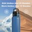 UZSPACE Thermosflasche Kinder 700ml, Isolierte Edelstahl Trinkflasche mit 1-Klick-Öffnung, 100% Auslaufsicher, Sport Wasserflasche für Schule Fitness Gym Outdoor, Ozeanblau