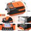 Dr.meter 6000mAh Wiederaufladbare Elektrische SUP Pumpe, SUP Pumpe Elektrisch Akku mit Auto-Off, Kann 4 SUPs Aufladen, 2 USB Anschlüssen und 3 LED Lichtern für SUP-Boards, Boote, Zelte, Kajak