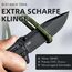 NedFoss FA46N Taschenmesser, Rettungsmesser mit Gurtschneider & Glasbrecher, Klappmesser mit Gürtelclip, Einhandmesser für Auto, Survival überlebensmesser für Unfallsituationen, Rescue messer