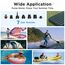 AIRBANK Elektrische Luftpumpe SUP Pumpe mit Akku Der Puffer Pro, Wiederaufladbare Dual Stage Auto Off Luftpumpe für Paddleboard, Wing Foil & Kite, Zelt, Matratze (Orange)