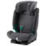 BRITAX RÖMER Kindersitz EVOLVAFIX, mit ISOFIX, für Kinder von 76-150 cm (i-Size), 15 Monate - 12 Jahre, Midnight Grey