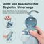 UZSPACE Thermosflasche Kinder 700ml, Isolierte Edelstahl Trinkflasche mit 1-Klick-Öffnung, 100% Auslaufsicher, Sport Wasserflasche für Schule Fitness Gym Outdoor, Nebelblau